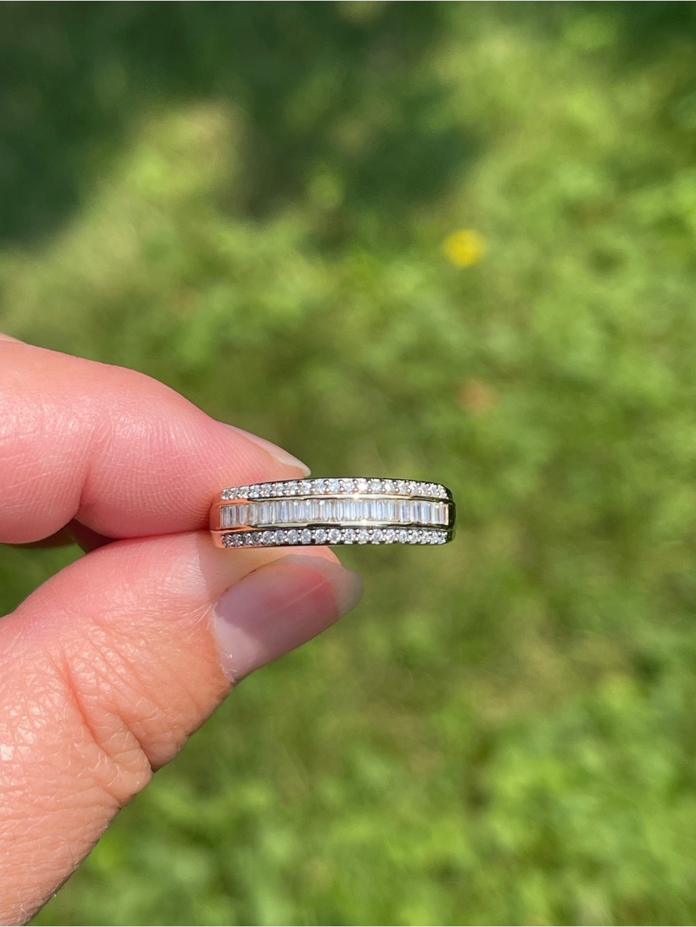 Moissanite Band Ring